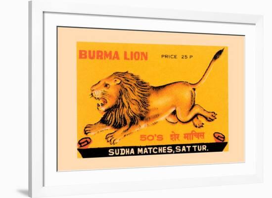 Burma Lion-null-Framed Premium Giclee Print