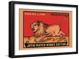 Burma Lion-null-Framed Art Print