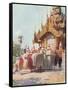 Burma, Mandalay Monastery-R Talbot Kelly-Framed Stretched Canvas