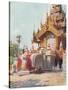 Burma, Mandalay Monastery-R Talbot Kelly-Stretched Canvas