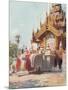 Burma, Mandalay Monastery-R Talbot Kelly-Mounted Art Print