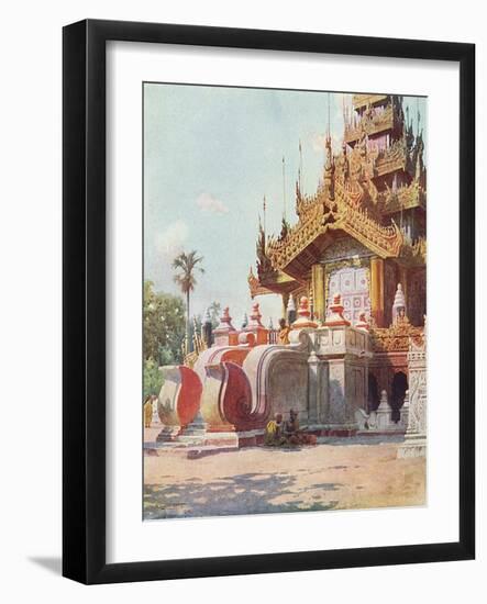 Burma, Mandalay Monastery-R Talbot Kelly-Framed Art Print