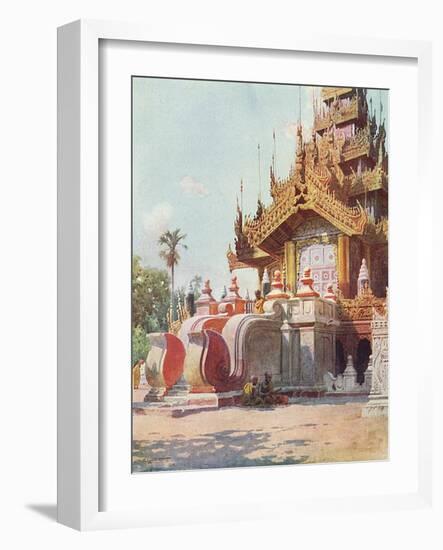 Burma, Mandalay Monastery-R Talbot Kelly-Framed Art Print