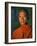 Burma, Rakhine State, A Buddhist Monk Enjoys the Late Afternoon at Sittwe, Myanmar-Nigel Pavitt-Framed Photographic Print