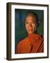 Burma, Rakhine State, A Buddhist Monk Enjoys the Late Afternoon at Sittwe, Myanmar-Nigel Pavitt-Framed Photographic Print