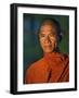 Burma, Rakhine State, A Buddhist Monk Enjoys the Late Afternoon at Sittwe, Myanmar-Nigel Pavitt-Framed Photographic Print