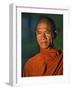 Burma, Rakhine State, A Buddhist Monk Enjoys the Late Afternoon at Sittwe, Myanmar-Nigel Pavitt-Framed Photographic Print