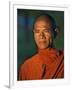 Burma, Rakhine State, A Buddhist Monk Enjoys the Late Afternoon at Sittwe, Myanmar-Nigel Pavitt-Framed Photographic Print