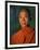 Burma, Rakhine State, A Buddhist Monk Enjoys the Late Afternoon at Sittwe, Myanmar-Nigel Pavitt-Framed Photographic Print