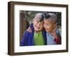 Burma, Rakhine State, Gyi Dawma Village, Two Young Friends at Gyi Dawma Village, Myanmar-Nigel Pavitt-Framed Photographic Print