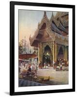 Burma, Rangoon Shwe Dagon-R Talbot Kelly-Framed Art Print