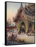 Burma, Rangoon Shwe Dagon-R Talbot Kelly-Framed Stretched Canvas