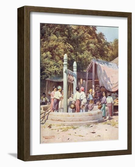 Burma, Scenery 1909-R Talbot Kelly-Framed Art Print