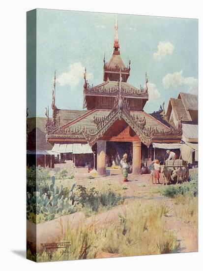 Burma Scenery, Rest House-R Talbot Kelly-Stretched Canvas