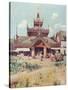 Burma Scenery, Rest House-R Talbot Kelly-Stretched Canvas