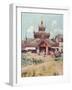 Burma Scenery, Rest House-R Talbot Kelly-Framed Art Print