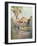 Burma Scenery, Village-R Talbot Kelly-Framed Art Print
