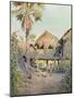 Burma Scenery, Village-R Talbot Kelly-Mounted Art Print
