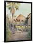 Burma Scenery, Village-R Talbot Kelly-Framed Art Print