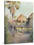 Burma Scenery, Village-R Talbot Kelly-Stretched Canvas