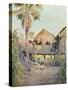 Burma Scenery, Village-R Talbot Kelly-Stretched Canvas
