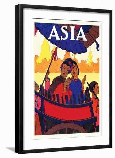Burma, The Golden Landscape-Frank Mcintosh-Framed Art Print