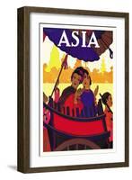 Burma, The Golden Landscape-Frank Mcintosh-Framed Art Print