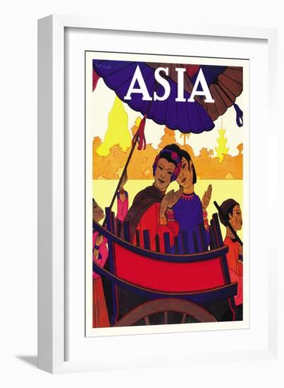 Burma, The Golden Landscape-Frank Mcintosh-Framed Art Print