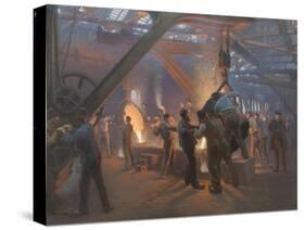 Burmeister and Wain Iron Foundry 1885-Peder Severin Kroyer-Stretched Canvas