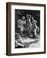 Burmese Ballet Girls as They Performed before the Viceroy of India at Rangoon-Henry Stephen Ludlow-Framed Giclee Print