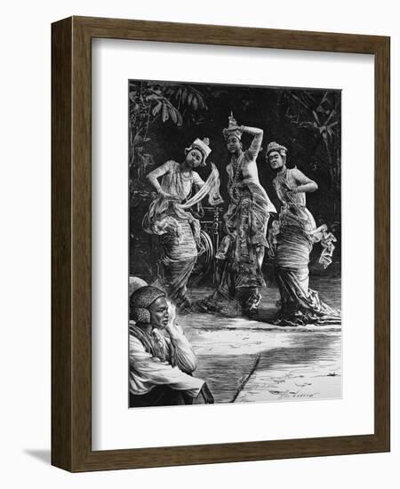 Burmese Ballet Girls as They Performed before the Viceroy of India at Rangoon-Henry Stephen Ludlow-Framed Giclee Print