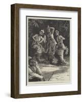 Burmese Ballet Girls as They Performed before the Viceroy of India at Rangoon-Henry Stephen Ludlow-Framed Giclee Print