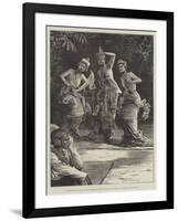 Burmese Ballet Girls as They Performed before the Viceroy of India at Rangoon-Henry Stephen Ludlow-Framed Giclee Print