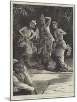 Burmese Ballet Girls as They Performed before the Viceroy of India at Rangoon-Henry Stephen Ludlow-Mounted Giclee Print