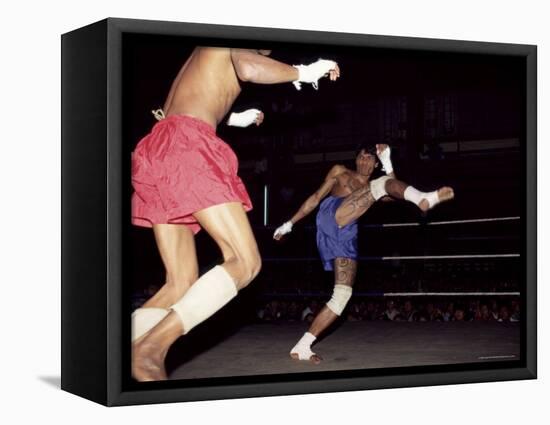 Burmese Boxing, No Kicks or Punches Barred, Mandalay, Myanmar (Burma), Asia-Upperhall Ltd-Framed Stretched Canvas