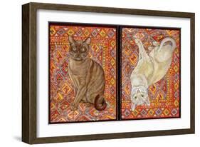 Burmese Carpet-Patch, 1997-Ditz-Framed Giclee Print