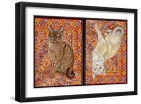 Burmese Carpet-Patch, 1997-Ditz-Framed Giclee Print