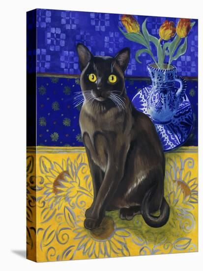 Burmese Cat, Series I-Isy Ochoa-Stretched Canvas