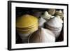 Burmese Hats Hand Made from Bamboo Leaves and Grasses, Myanmar (Burma)-Annie Owen-Framed Photographic Print