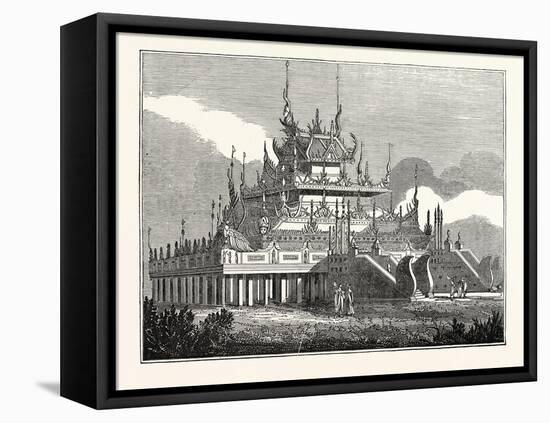 Burmese Kioum, or Royal Convent, Burma-null-Framed Stretched Canvas