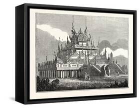 Burmese Kioum, or Royal Convent, Burma-null-Framed Stretched Canvas