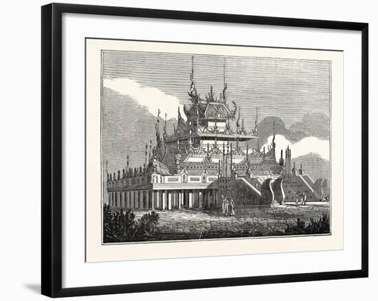 Burmese Kioum, or Royal Convent, Burma-null-Framed Giclee Print