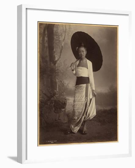 Burmese Lady-null-Framed Giclee Print