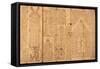 Burmese Manuscript on Astrology-null-Framed Stretched Canvas