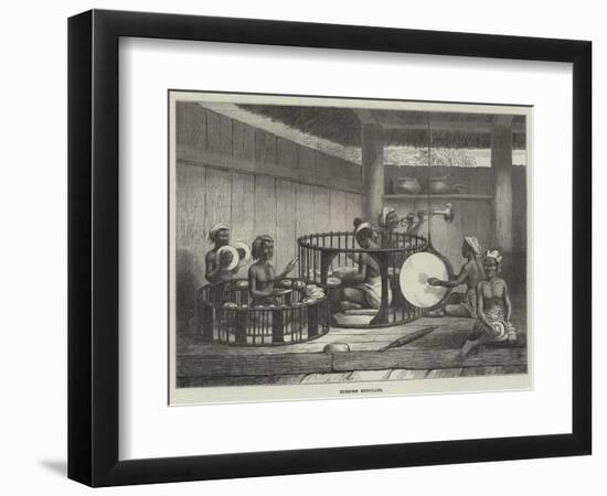 Burmese Musicians-null-Framed Premium Giclee Print