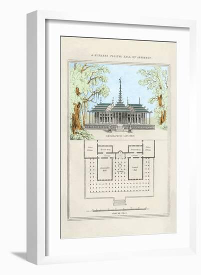 Burmese Palatial Hall of Assembly-Richard Brown-Framed Art Print