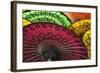 Burmese Parasols-Jon Hicks-Framed Photographic Print