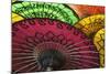 Burmese Parasols-Jon Hicks-Mounted Photographic Print