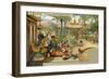 Burmese Princess in the Garden of Her Palace, 1909-null-Framed Giclee Print