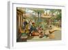 Burmese Princess in the Garden of Her Palace, 1909-null-Framed Giclee Print